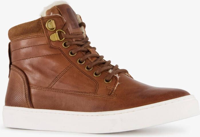 Groot leren jongens veterschoenen bruin