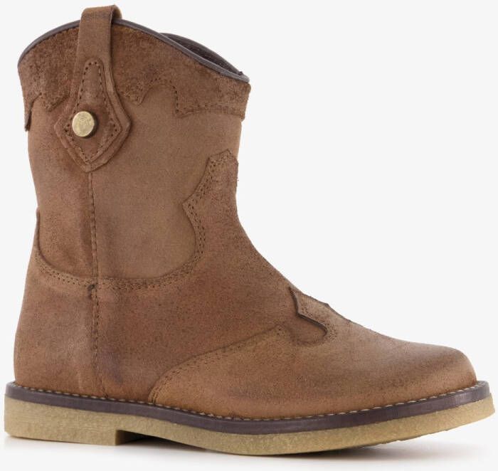 Groot leren meisjes cowboy western boots bruin