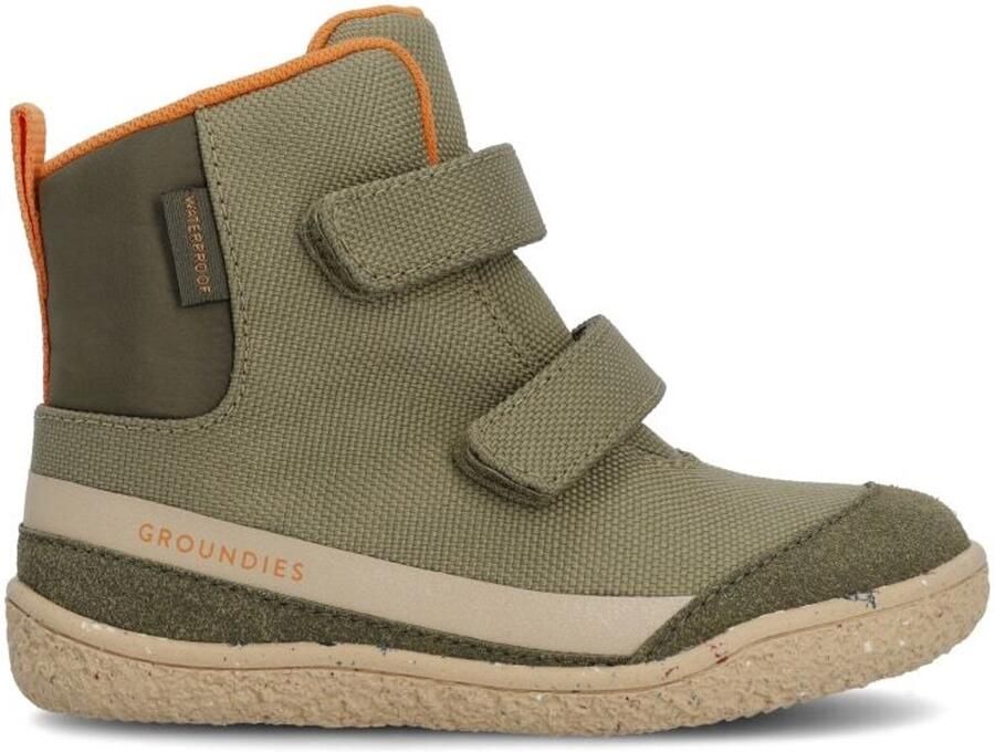 Groundies Kid's Ottawa Barefootschoenen olijfgroen