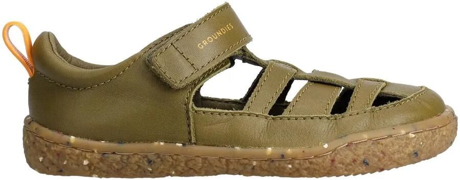 Groundies Kid's Noto 2.0 Sandalen olijfgroen beige