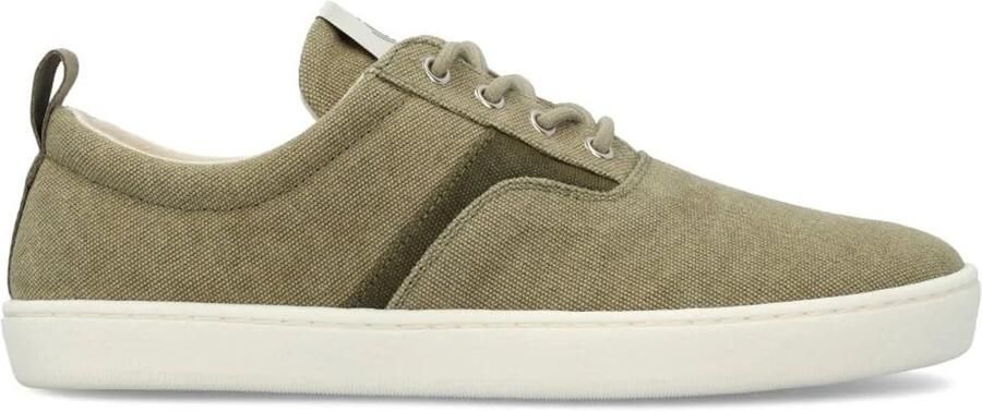 Groundies Barefoot | Sneakers Dames Vegan Gerecycled canvas Ademend en licht Zero drop Zomerschoen Khaki