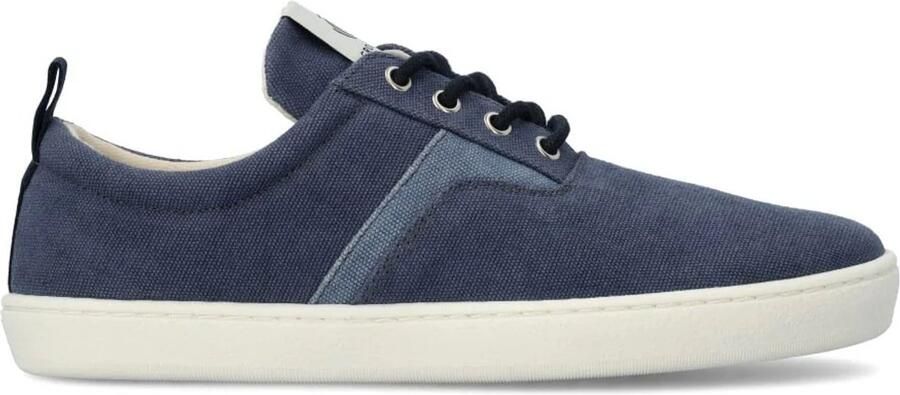 Groundies Barefoot Sneakers Dames Vegan Gerecycled canvas Ademend en licht Zero drop Zomerschoen Blauw