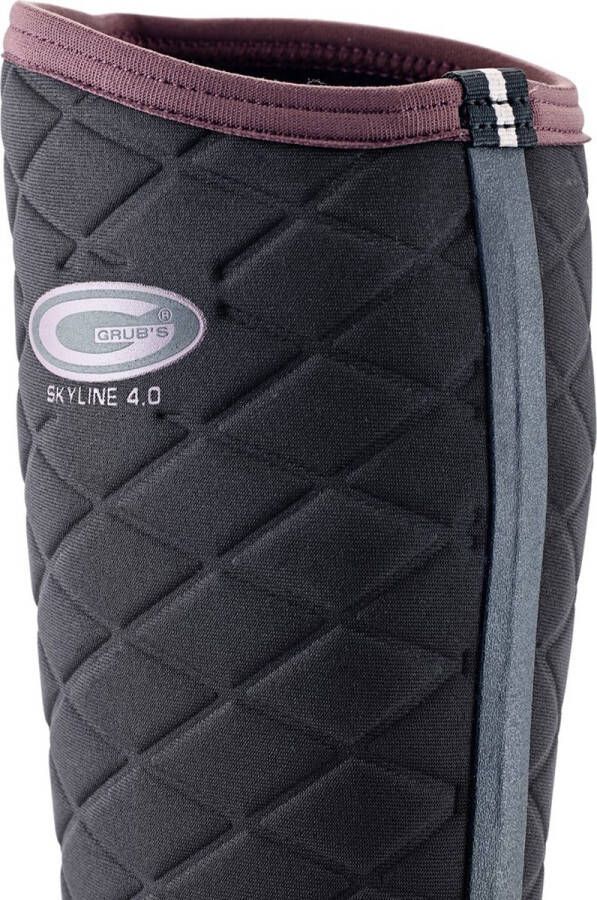 Grubs Damen Gummistiefel Skyline Wellies Black