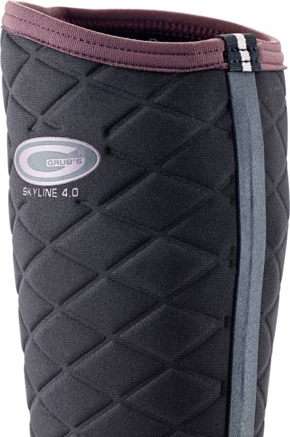 Grubs Damen Gummistiefel Skyline Wellies Black