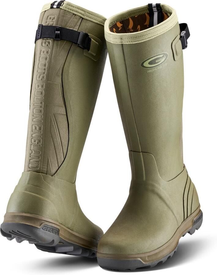Grubs Gummistiefel Highline 2.0 Unisex Wellies GHIGH2.0 Green-43 DE: 43)