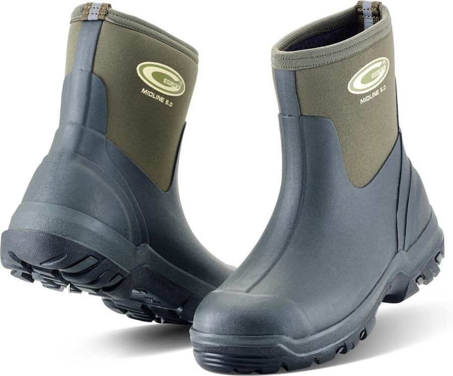Grubs Gummistiefel Midline Unisex Mid Height Wellies Green