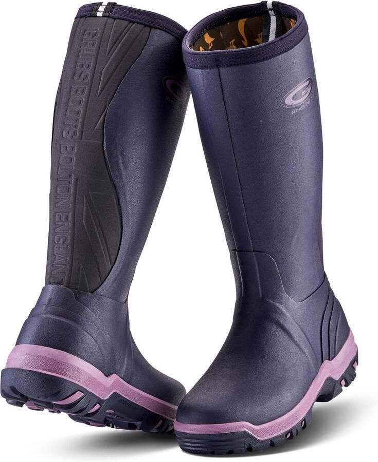 Grubs Gummistiefel Rainline 2.0 Wellies GRAIN2.0 Purple-39 40 DE: 39 40)