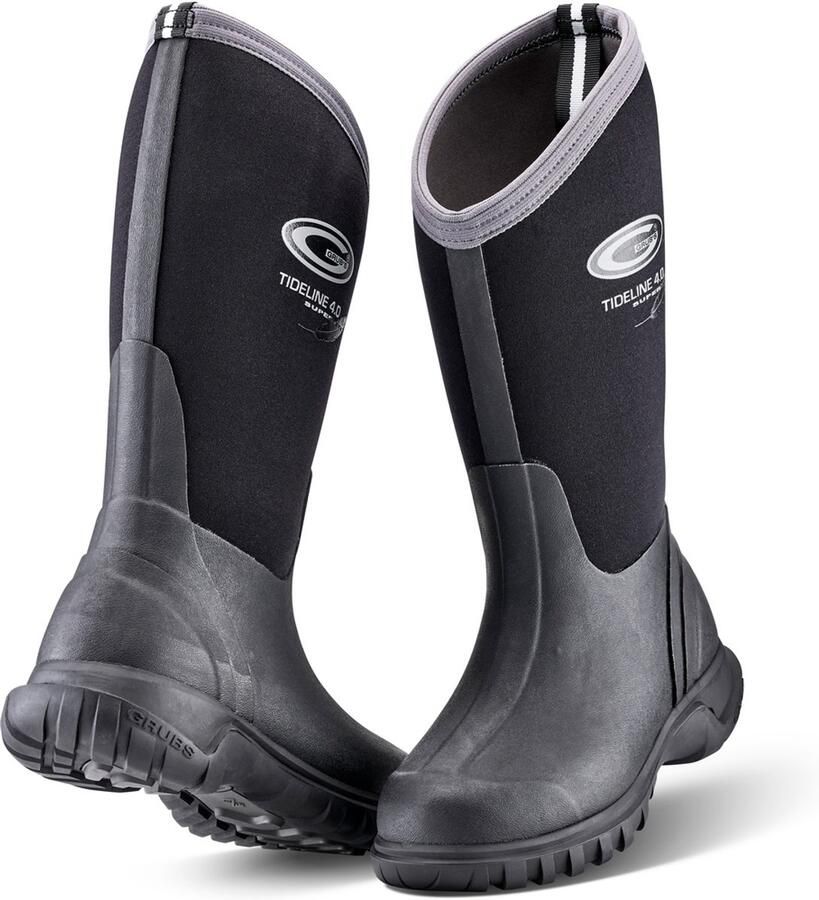 Grubs Gummistiefel Tideline Wellies GTIDE Black-46 DE: 46)