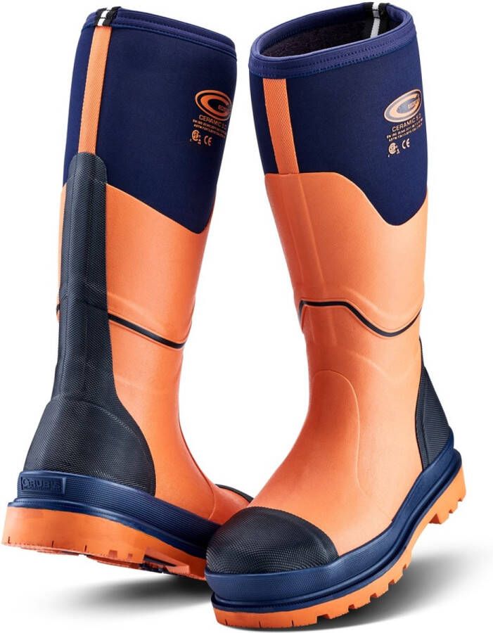 Grubs Gummistiefel (S5) Ceramic Safety Wellies GCER Blue-44 45 DE: 44 45)