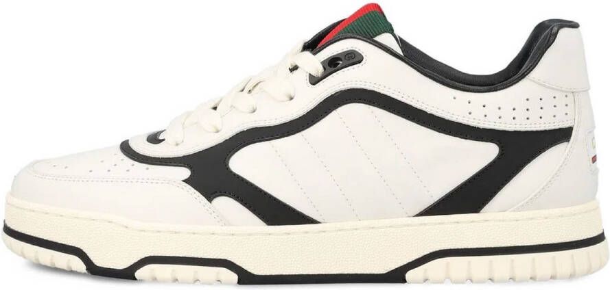 Gucci Witte Leren Re-Web Trainer Sneakers White Heren