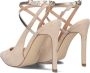 Guess Strappy Hoge Hak Sandaal Amazie Beige Dames - Thumbnail 2