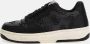 GUESS Ancona Mixed-Leather Sneakers Zwart - Thumbnail 2