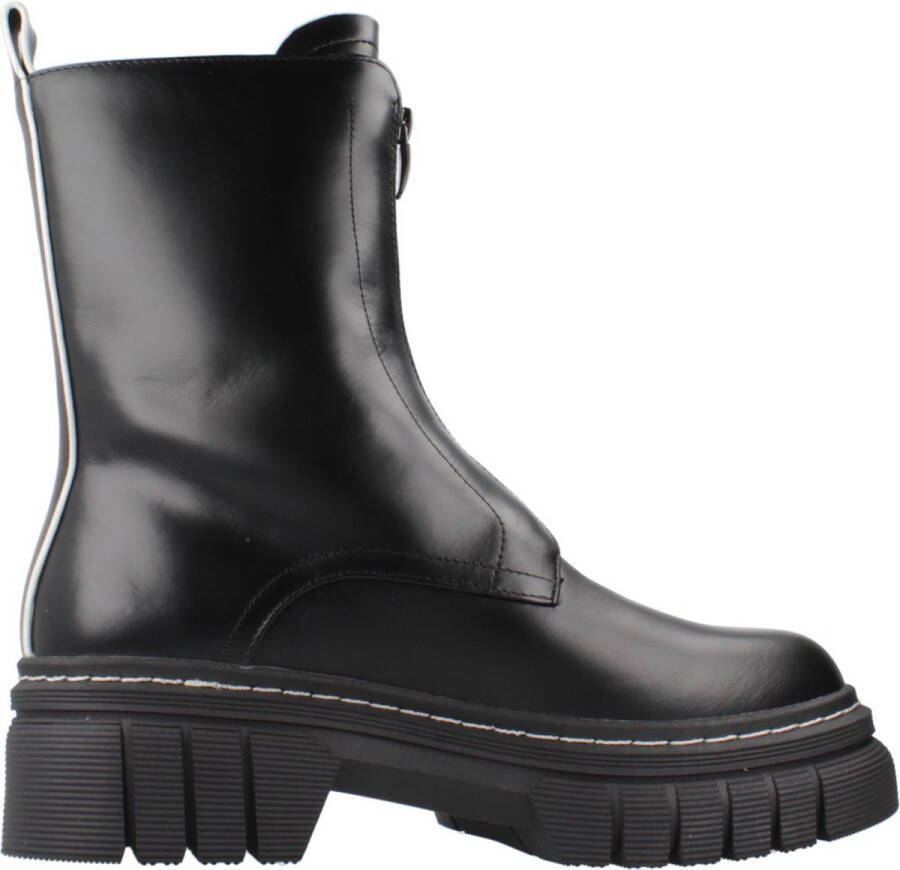 GUESS Annia leren enkelboots zwart wit - Foto 2