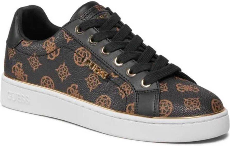 GUESS BECKIE10 Vrouwelijke Sneakers Zwart Stijlvol & Comfortabel
