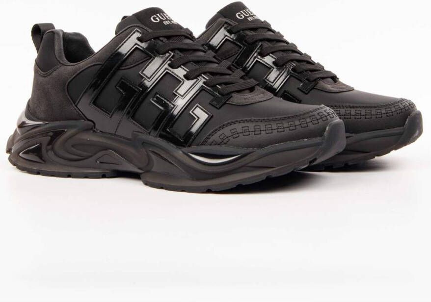 Guess Belluno Sneakers Stijlvol en Trendy Black Heren