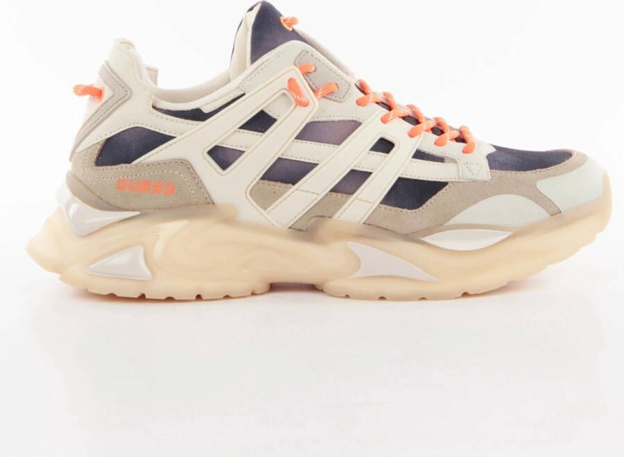 GUESS belluno low fmjbel lea12 beige orange