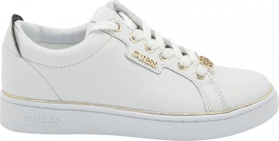 GUESS Betea dames sneakers Wit Bruin