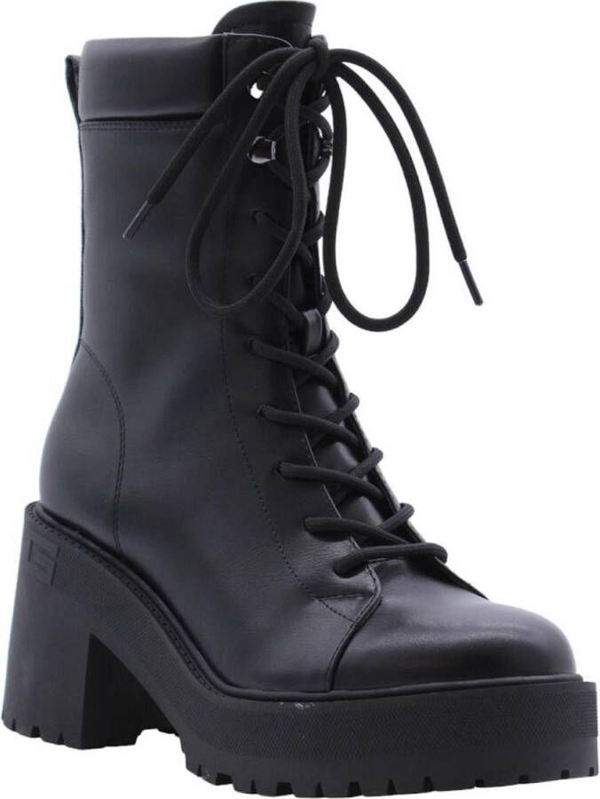 Guess Zwarte dames enkellaarsjes Kalissa van imitatieleer Black Dames