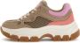 GUESS Brecky Dames Sneakers Laag Nude - Thumbnail 1