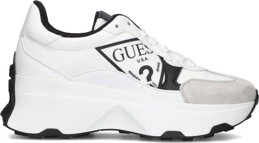 Guess Witte Lage Top Sneakers Calebb White Dames