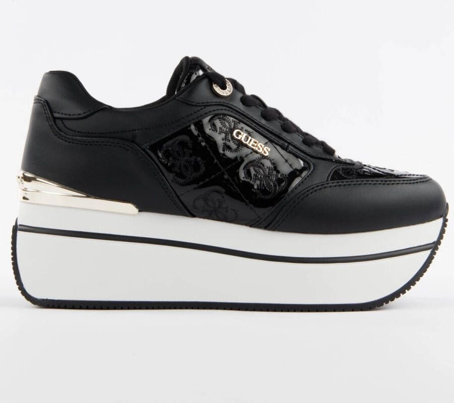Guess Moderne platform sneakers met metalen inzetstukken