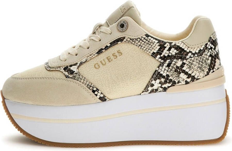 GUESS Camrio2 Dames Sneakers Leder Light Gold