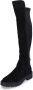 Guess Leren en stretch stoffen laars met logo plaat Black Dames - Thumbnail 2