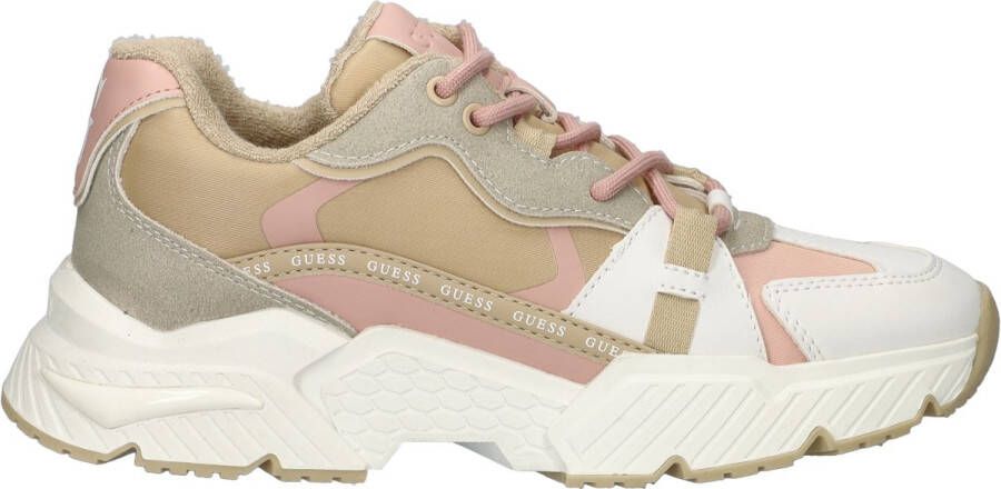 GUESS Carrli dames sneaker Beige multi