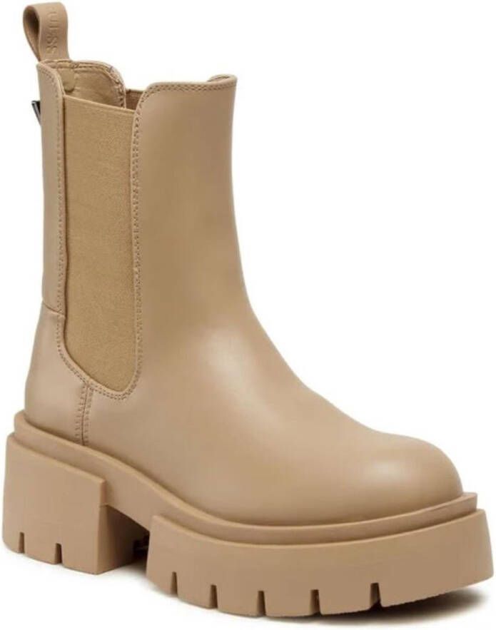 GUESS Charlotte Stiletto Werkschoenen Dames Beige 37 EU Elegante en Comfortabele Stijllaarzen