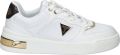 GUESS Clarkz Lage sneakers Leren Sneaker Dames Wit - Wit