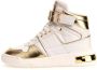 GUESS Corten Dames Sneakers Hoog White Platino - Thumbnail 3
