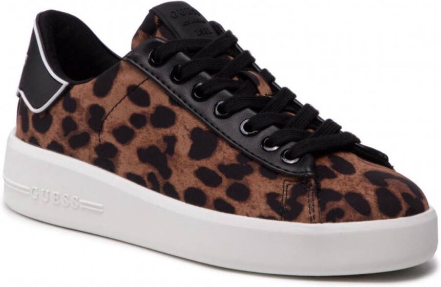 GUESS Dames Sneakers 'Rockies4' Panterprint EU Stijlvolle en Comfortabele Modechoque Met Platformzool
