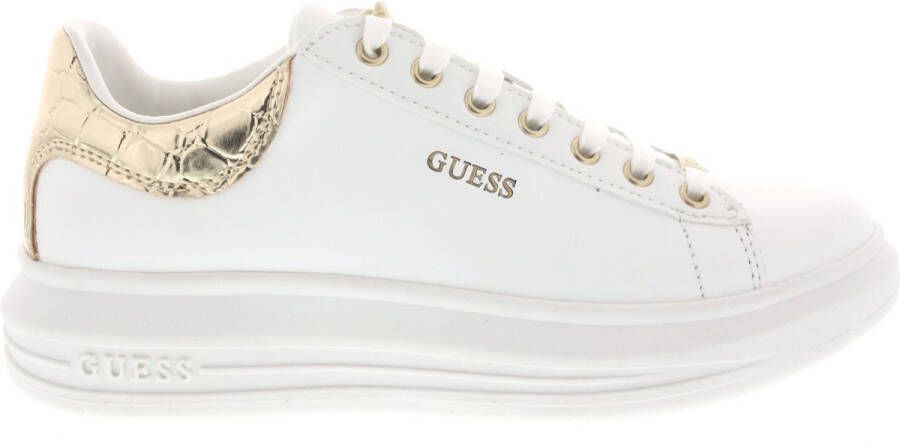 Guess Minimalistische Sneaker met Verhoogde Zool en Kokos Laminaat White Dames - Foto 2