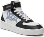 GUESS Dames Sneakers VYVES Hoog Wit Zwart Logo Flexibele Zool voor Comfort - Thumbnail 1