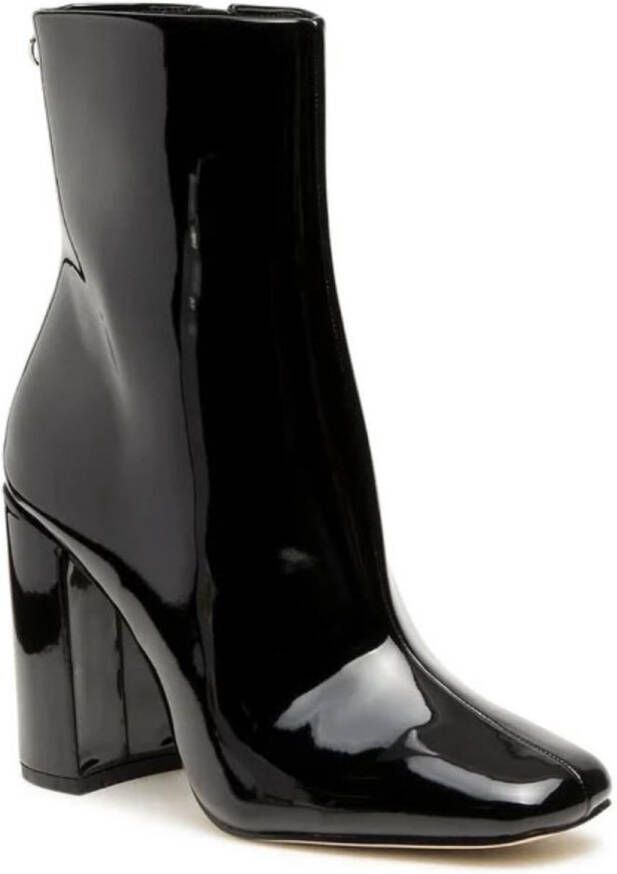 GUESS Dames Enkelboots Zwart Hak Suède Ritsluiting