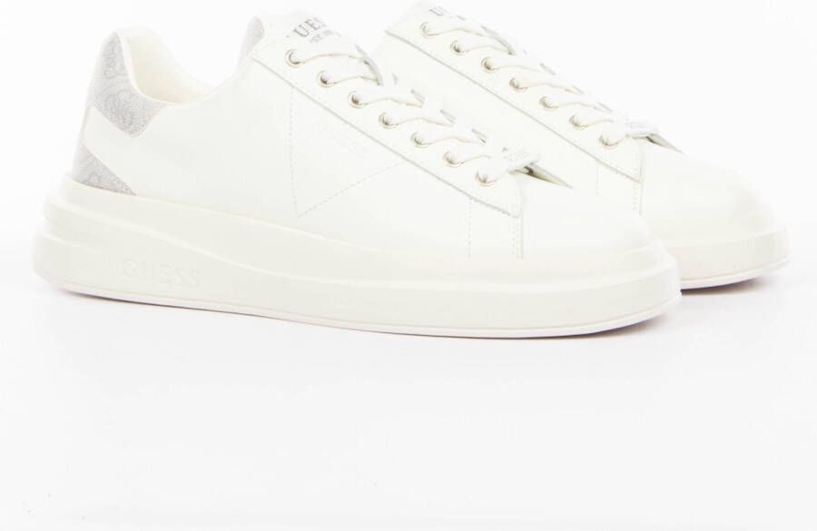 Guess Witte en grijze polyurethaan sneakers White Heren