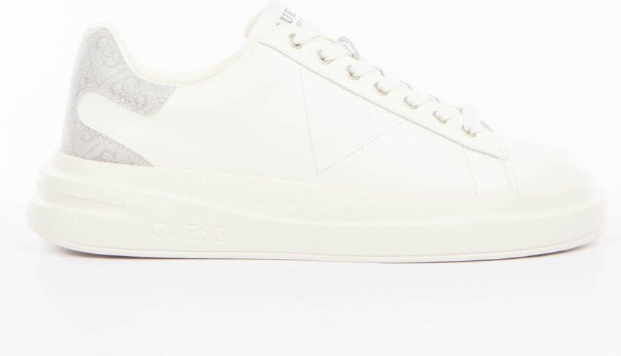 Guess Witte en grijze polyurethaan sneakers White Heren