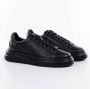 Guess Zwarte PU Sneakers Fmpviblea12 Black Heren - Thumbnail 1