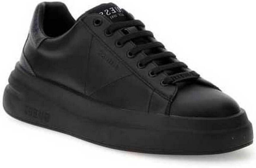 Guess Zwarte PU Sneakers Fmpviblea12 Black Heren