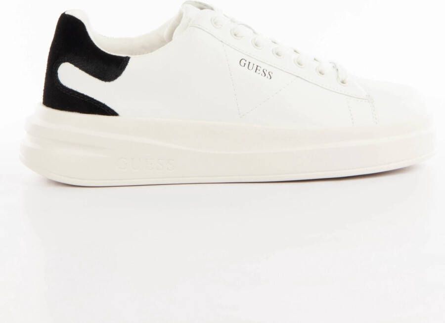 Guess Leren Sneakers Elbina voor Vrouwen White Dames