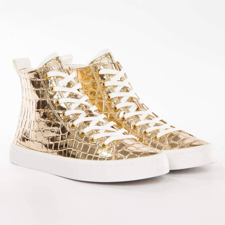 Guess Gouden Elga Hoge Sneaker