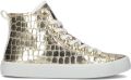 Guess High top sneakers in leerlook model 'Elga' - Goud