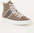 GUESS Sneakers Elga hoge sneakers bruin met vetersluiting - Bruin