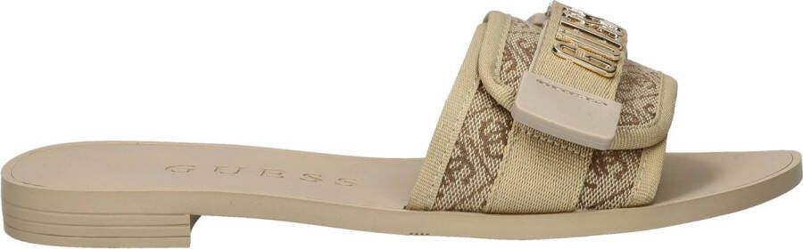 GUESS Elyze Slippers Dames Beige