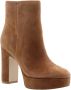 Guess Bruine Suède Enkellaars met Puntige Neus en Slip On Brown Dames - Thumbnail 1