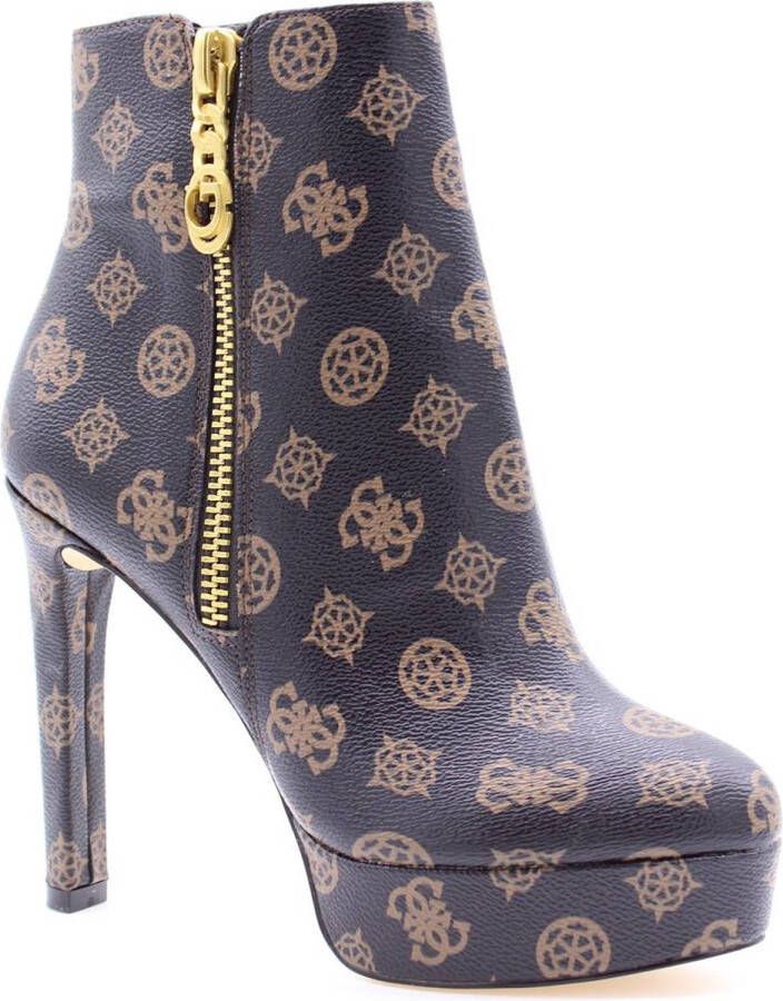 GUESS Dafina3 Enkellaarsjes Enkelboots Dames Cognac - Foto 3