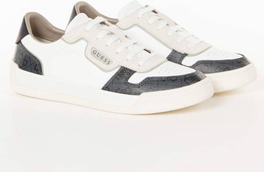 Guess Witte Leren Sneakers Fm7Srg Fab12 White Dames