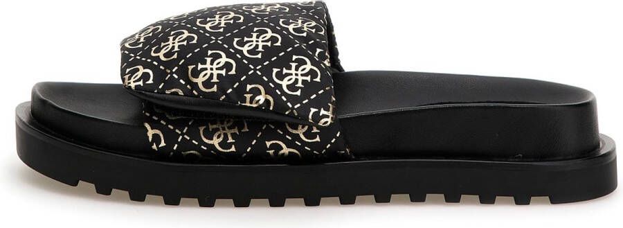 GUESS Fabetzy Dames Slippers Black Platino