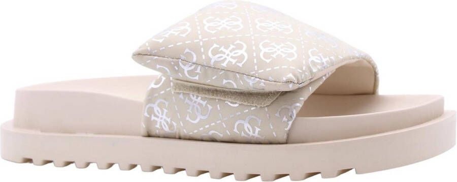 GUESS Fabetzy Slippers Dames Beige