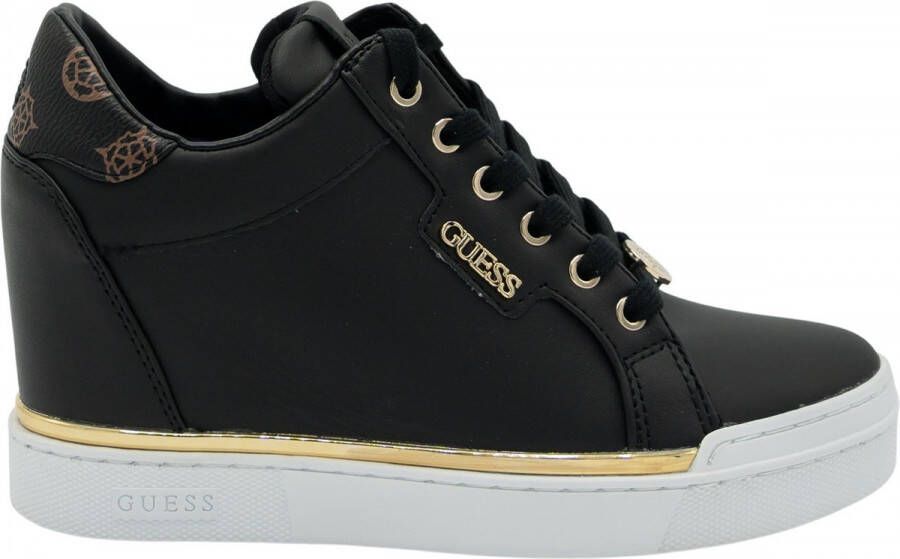 GUESS Faster2 Hoge sneakers Leren Sneaker Dames Zwart - Foto 2